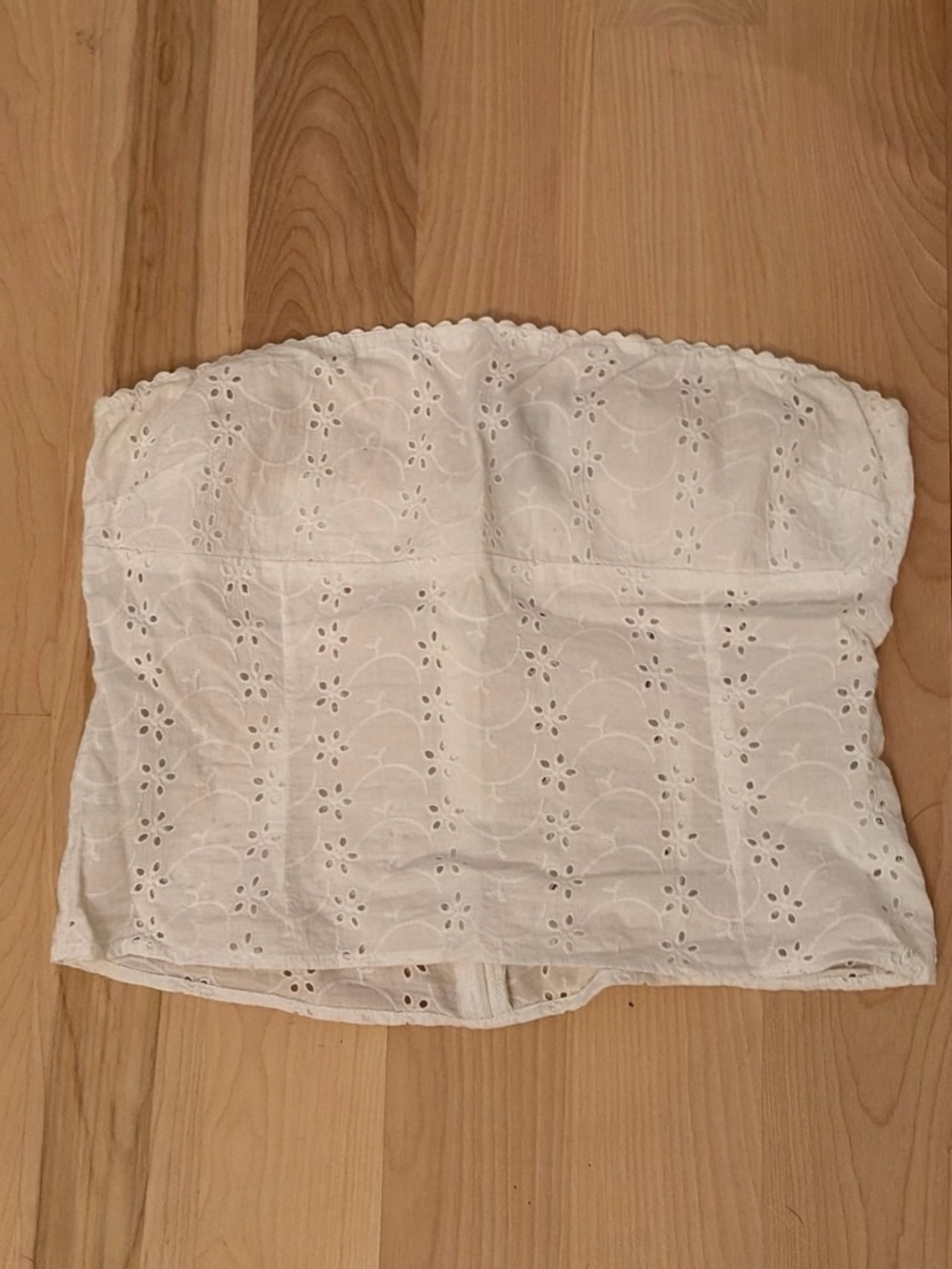 Princess Polly White Eyelet Strapless Bustier